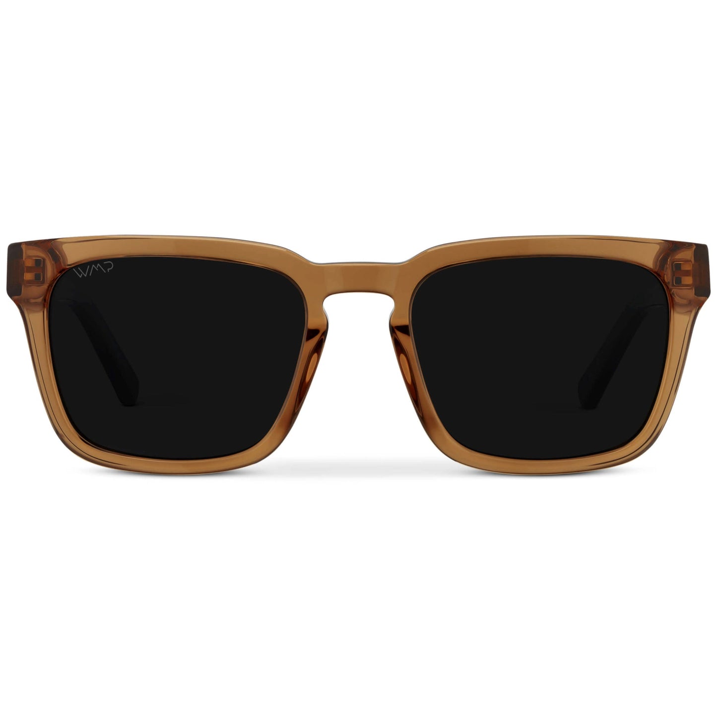 MAVERICK Men's Square Sunglasses in Crystal Brown by WMP Eyewear