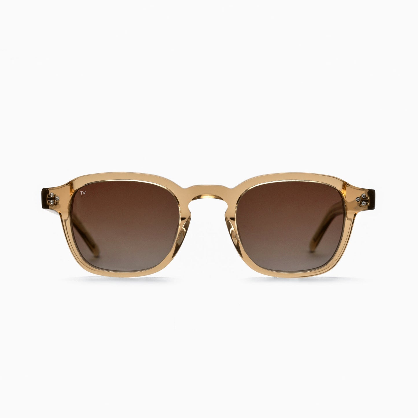 NEVA Polarised Sunglasses, Unisex, Crystal Brown, Brown Gradient by TrueVivid