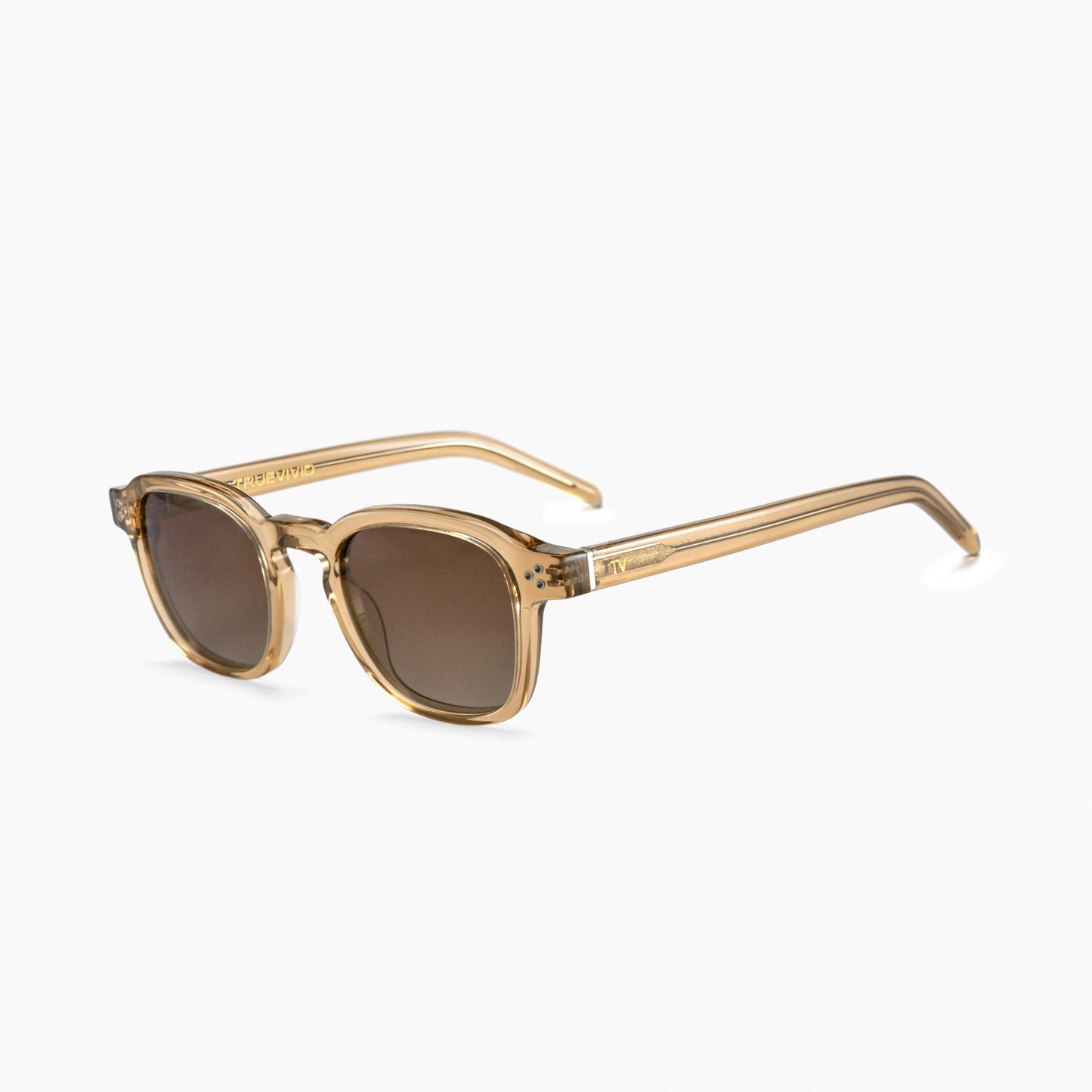 NEVA Polarised Sunglasses, Unisex, Crystal Brown, Brown Gradient by TrueVivid
