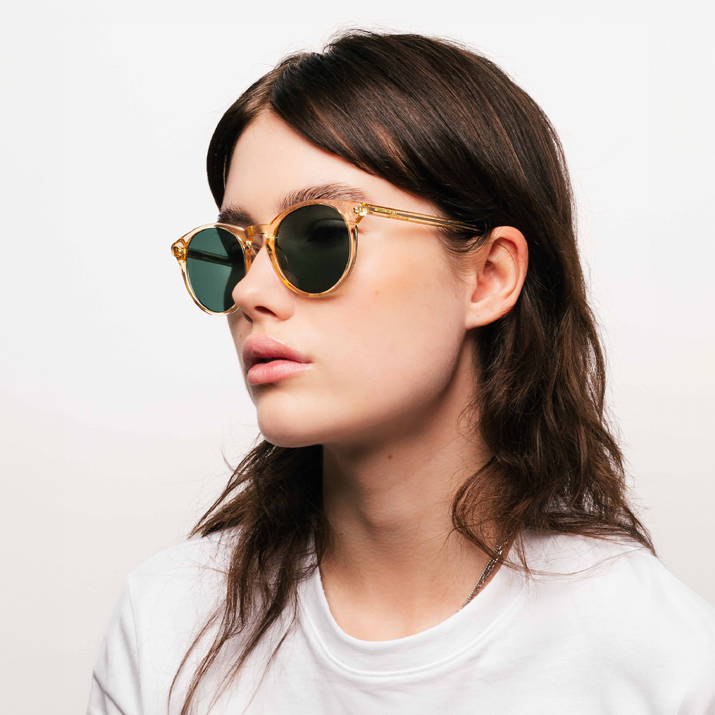 NEW DEPP Champagne Green Sunglasses by Messy Weekend