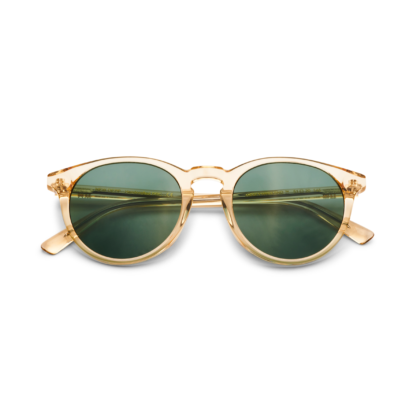 Lunettes de soleil DEPP Champagne Green SMALL par Messy Weekend Livraison gratuite au Royaume-Uni