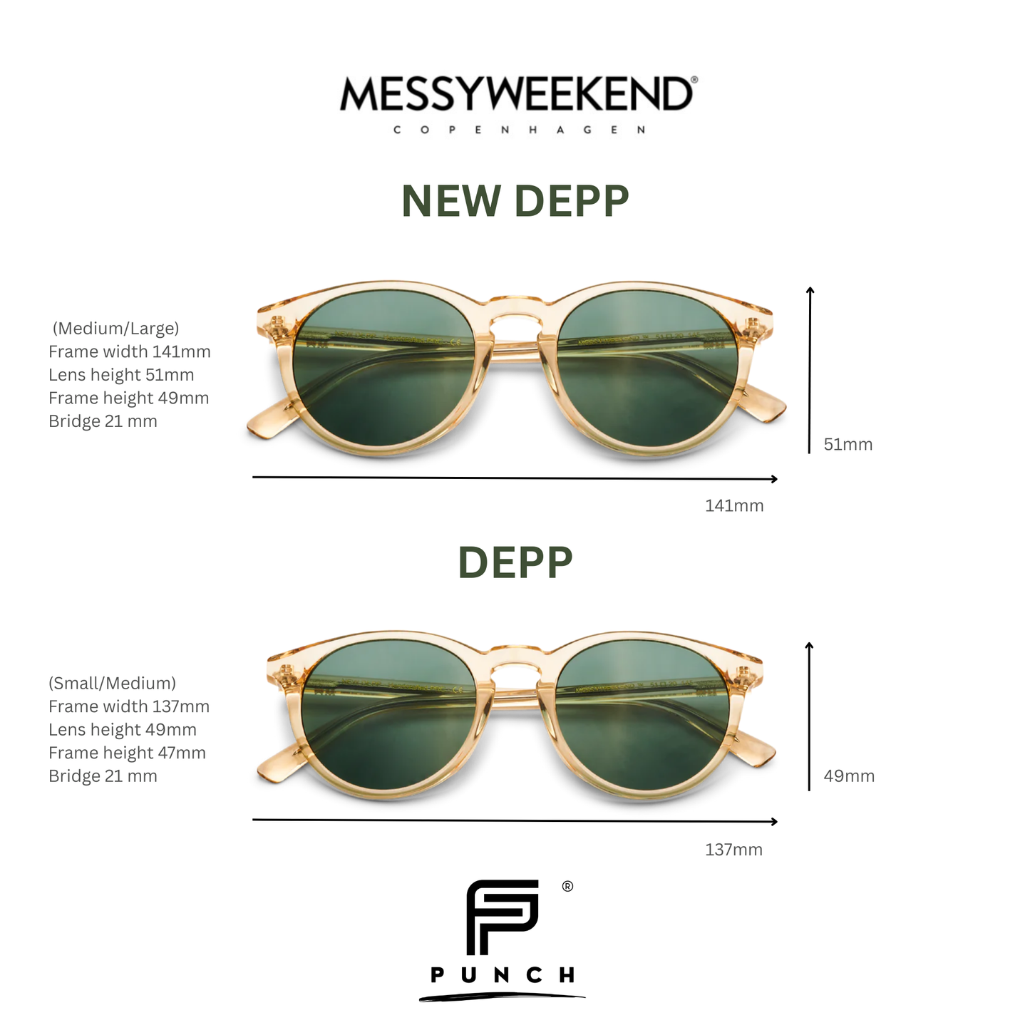 NOUVELLES lunettes de soleil DEPP vert bouteille par Messy Weekend