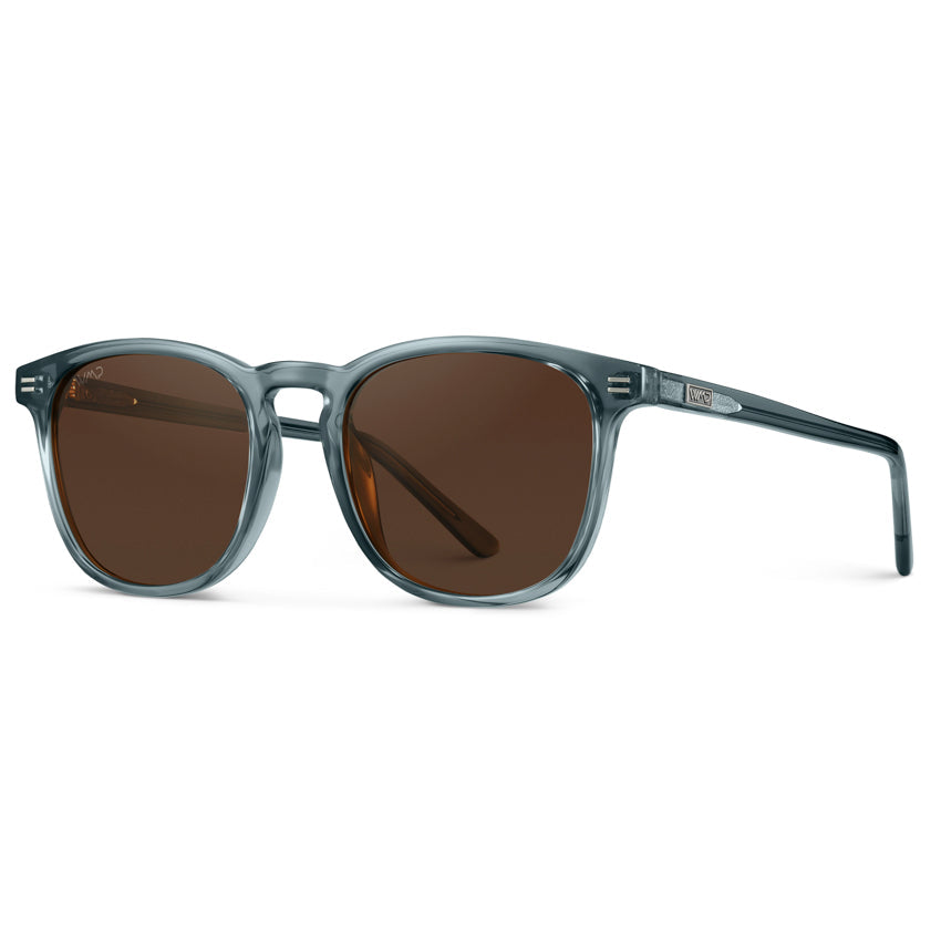 Lunettes de soleil polarisées NICK pour homme et femme, bleu cristal, par WMP Eyewear UK