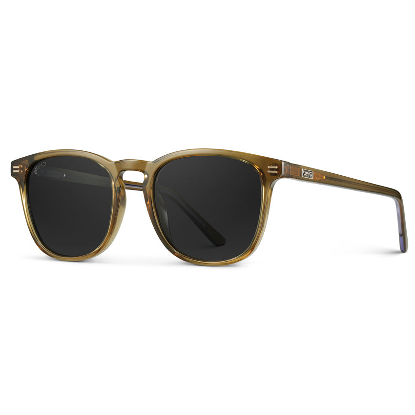 Lunettes de soleil polarisées NICK pour homme et femme, couleur vert cristal, par WMP Eyewear UK