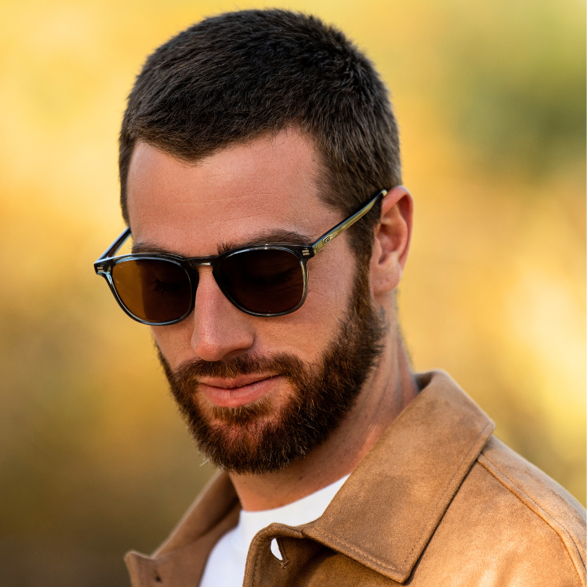 Lunettes de soleil polarisées NICK pour homme et femme, bleu cristal, par WMP Eyewear UK