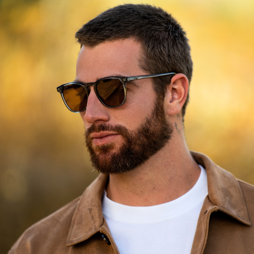 Lunettes de soleil polarisées NICK pour homme et femme, bleu cristal, par WMP Eyewear UK