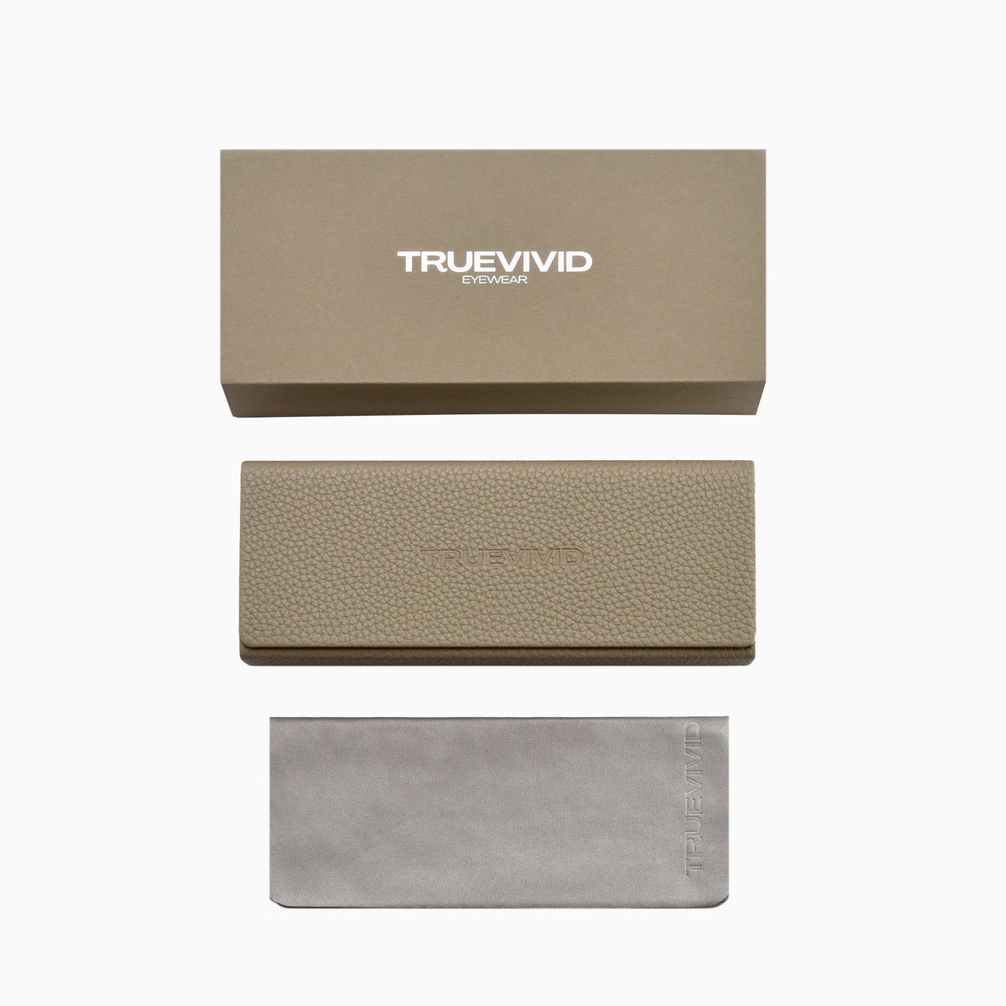 THEO Polarised Sunglasses, Unisex, Beige Crystal, Grey Gradient by TrueVivid