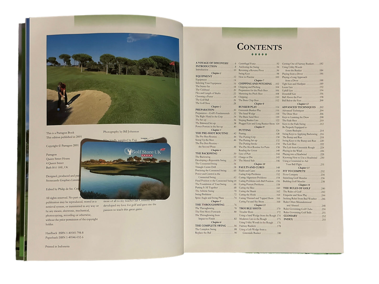 The Encylopedia of Golf Techniques Book Ideal for new golfers - Training