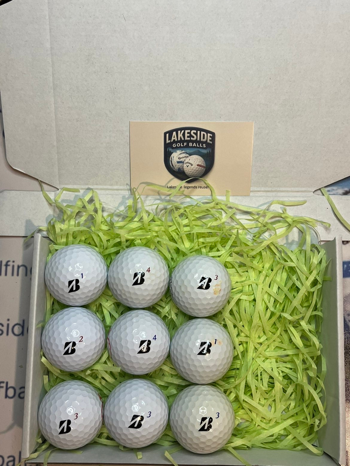 12 Bridgestone Tour BRX & BRXS White Golf balls
