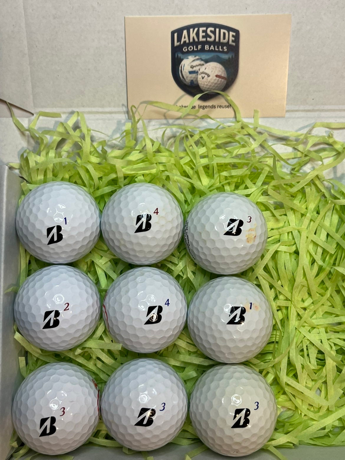 12 Bridgestone Tour BRX & BRXS White Golf balls