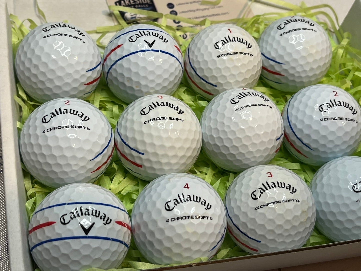 12 Callaway Chrome Soft triple Track
