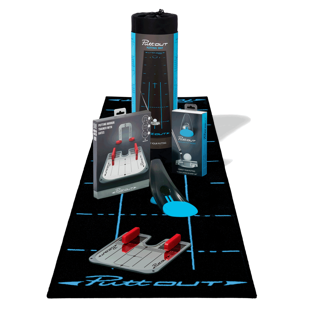 PuttOUT Complete Studio Set Golf Mat