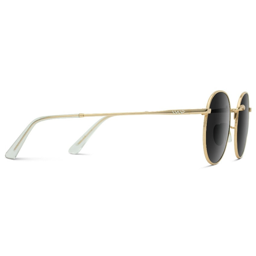 Lunettes de soleil rétro unisexes NEVADA, dorées et noires, par WMP Eyewear