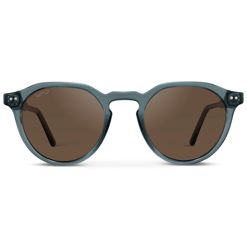 Lunettes de soleil polarisées rondes RALPH pour homme, bleu cristal, par WMP Eyewear UK