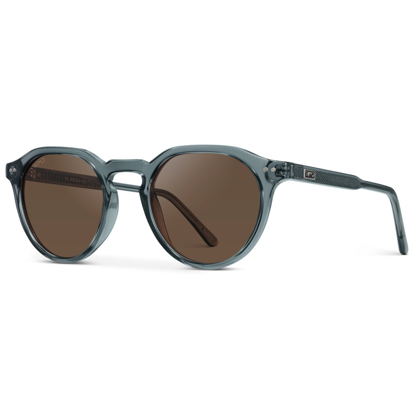 Lunettes de soleil polarisées rondes RALPH pour homme, bleu cristal, par WMP Eyewear UK