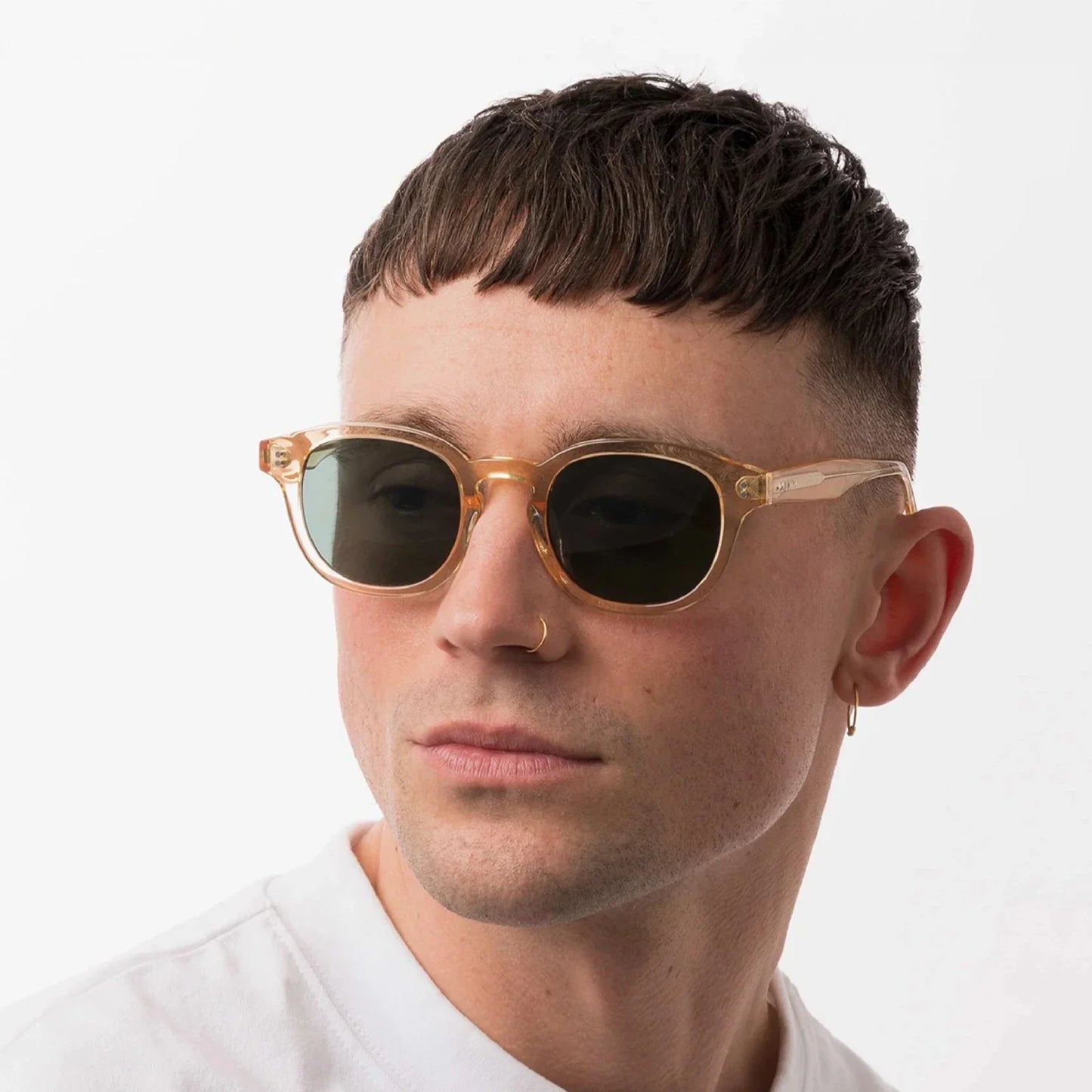 BILLE Champagne Green Sunglasses by Messy Weekend Fast & Free P&P
