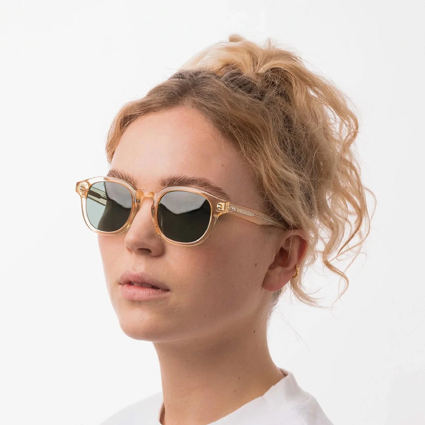 BILLE Champagne Green Sunglasses by Messy Weekend Fast & Free P&P