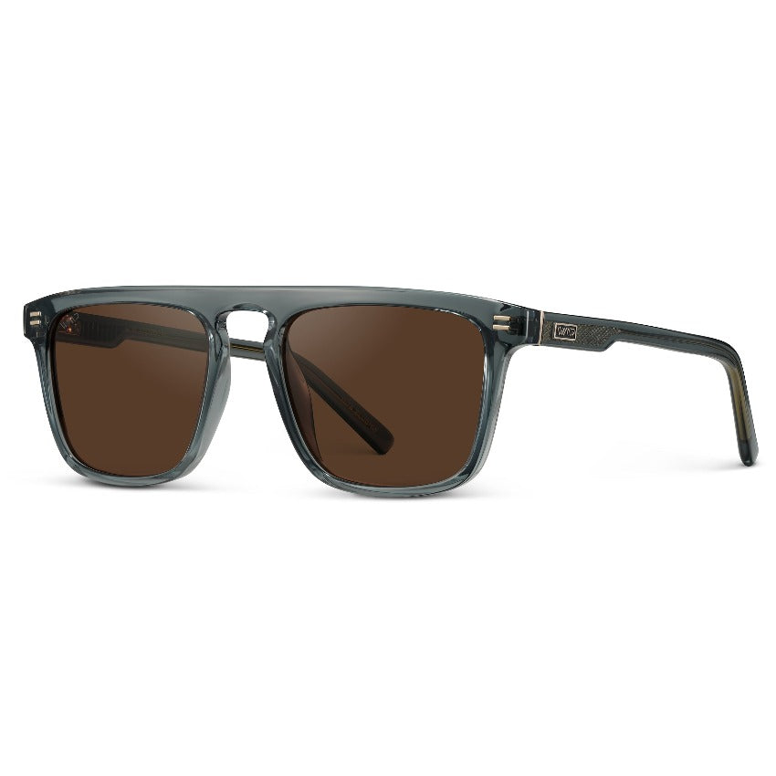 SAWYER Square Men’s Trendy Sunglasses in Nautical Crystal Blue by WMP Eyewear
