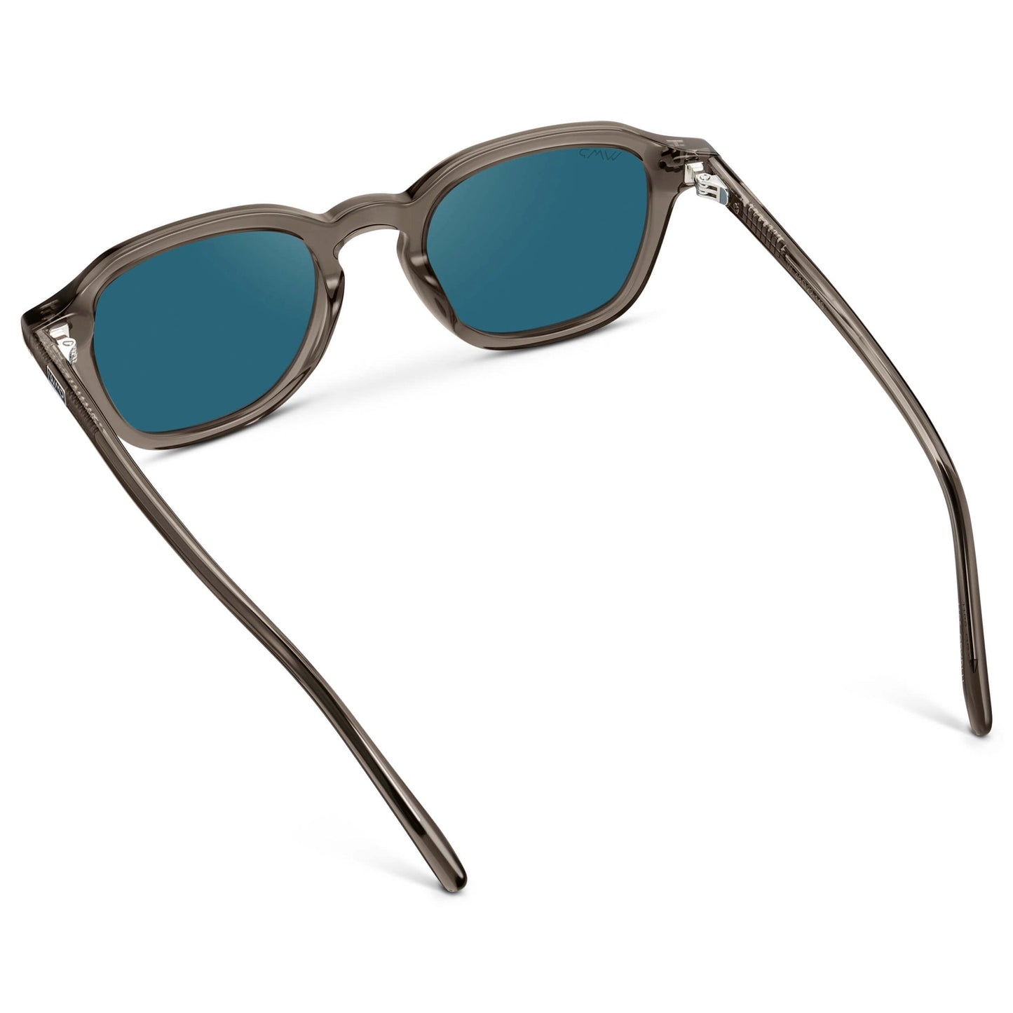 SILAS Polarized Square Sunglasses in Crystal Gunmetal by WMP Eyewear