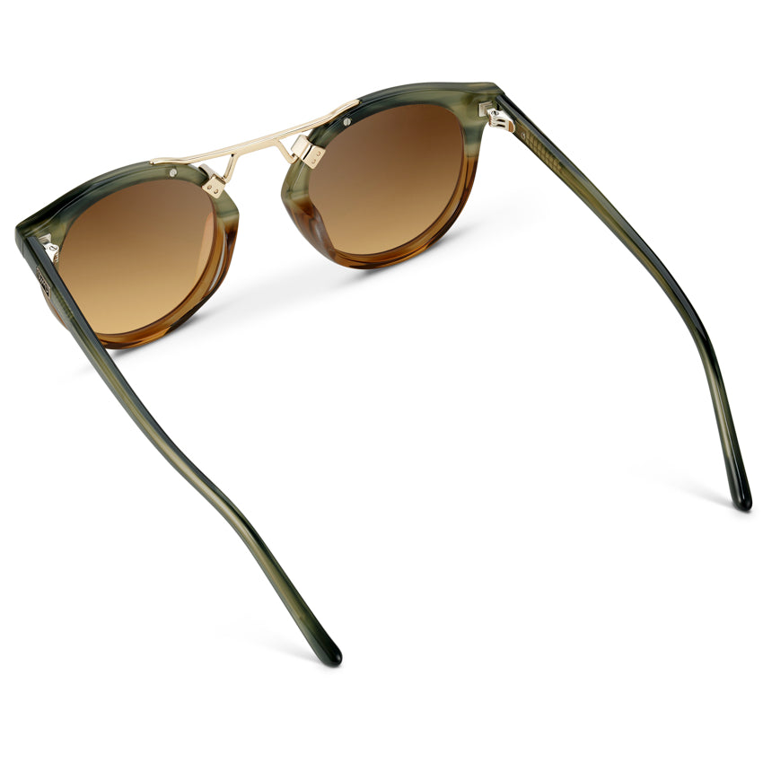 SKYLER Double Bridge Women's Sunglasses in Desert Sage by WMP Eyewear
