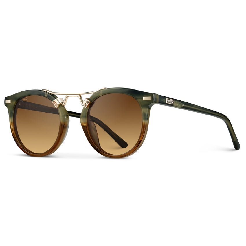 SKYLER Double Bridge Women's Sunglasses in Desert Sage by WMP Eyewear