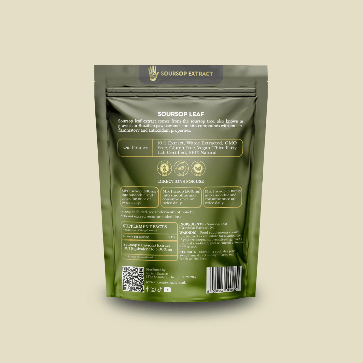 Soursop Leaf Extract - South American Graviola (60g)