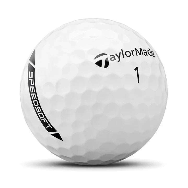 12 x TaylorMade Speedsoft Golf Balls - Pearl/Grade A Mix