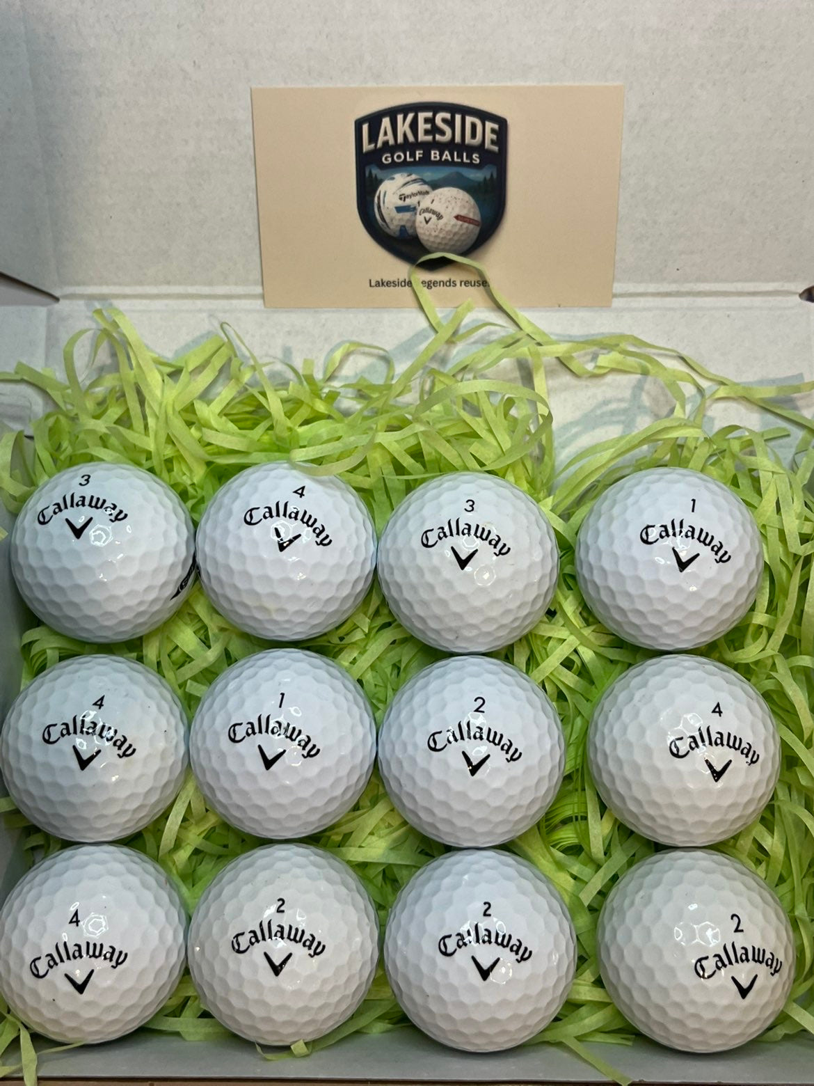 24 Callaway Supersoft White Golf Balls