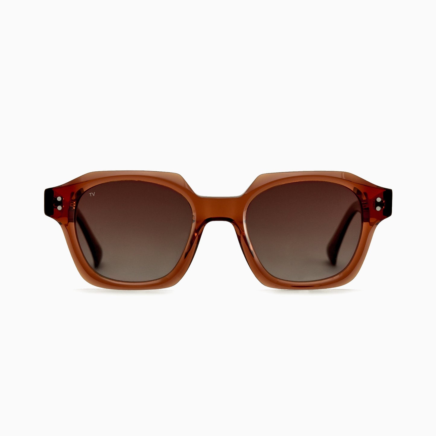 THEO Polarised Sunglasses, Unisex, Brown by TrueVivid