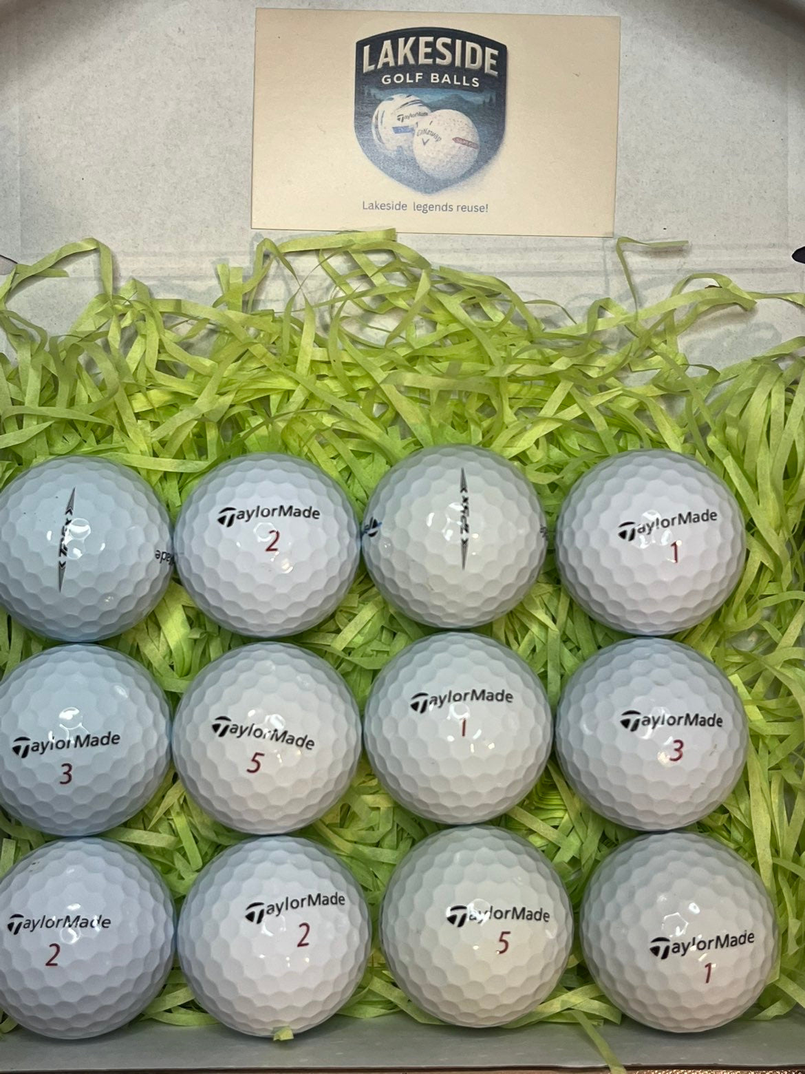 12 Taylormade TP5X White Golf balls