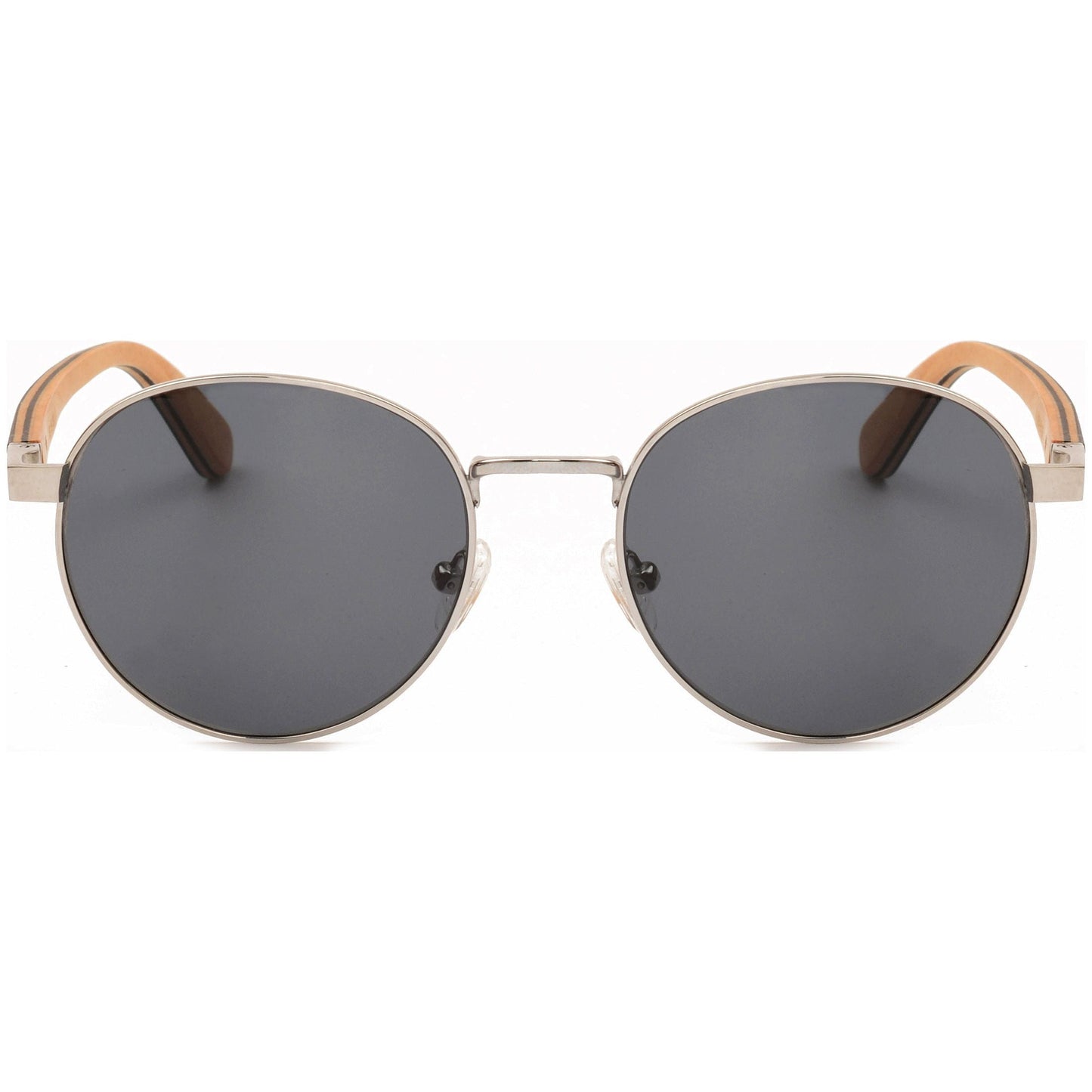 Jamie - Titanium & Wood Sunglasses