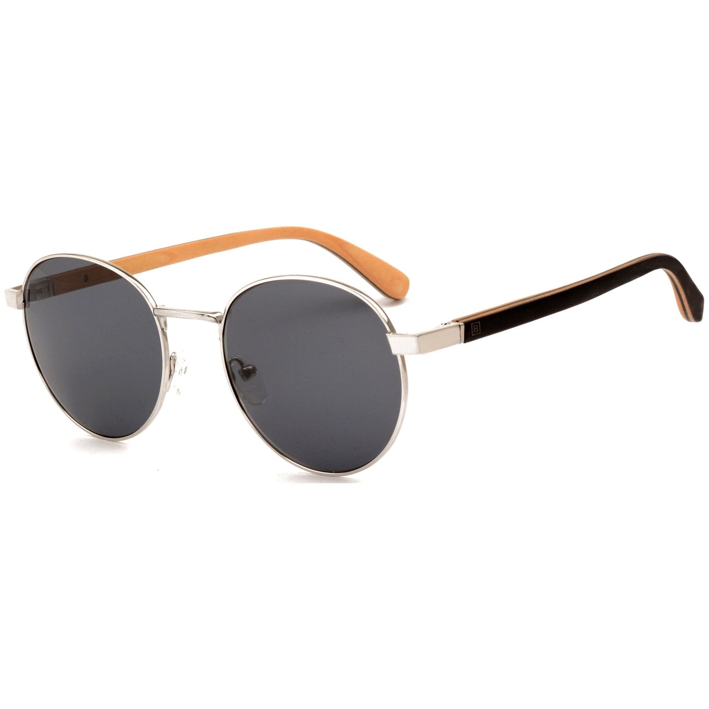 Jamie - Titanium & Wood Sunglasses