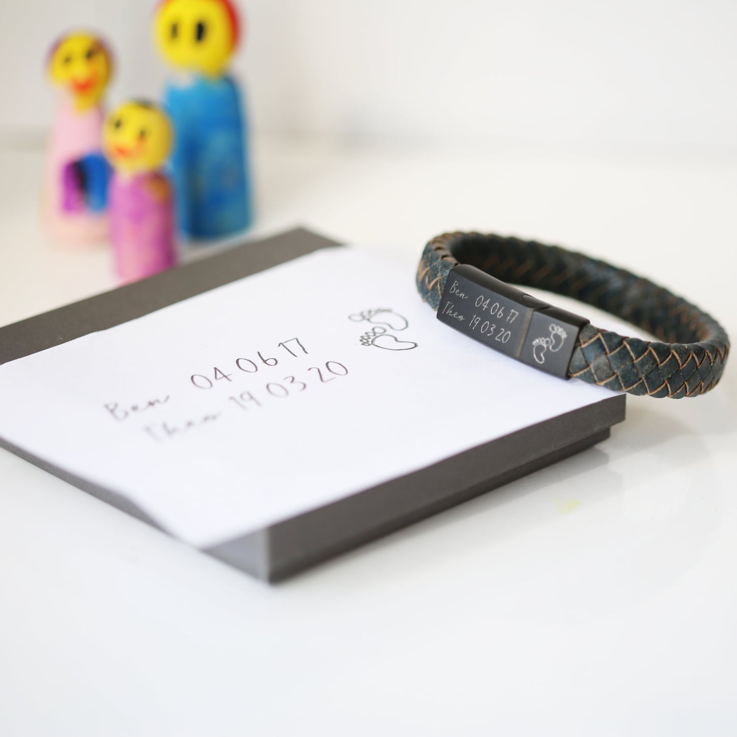 Bracelet style antique gravé à la main - Fer