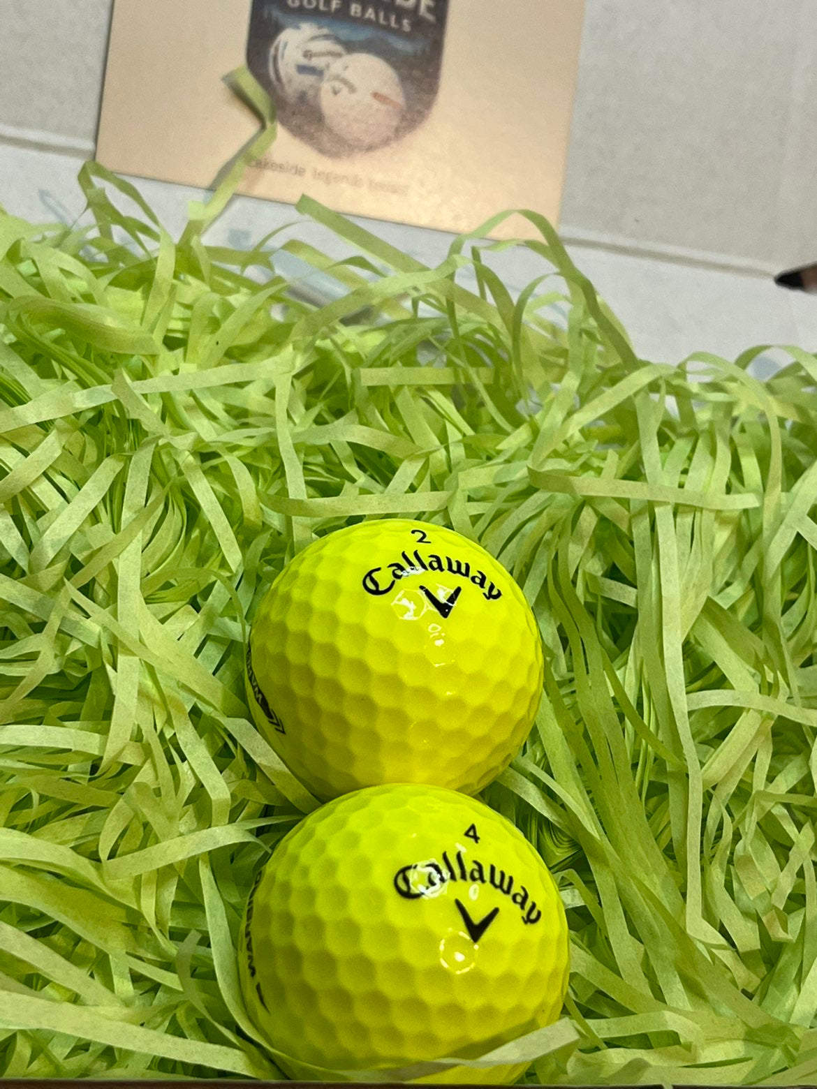 24 Callaway Warbird Optic 24 Callaway CXR Mix White Golf Balls