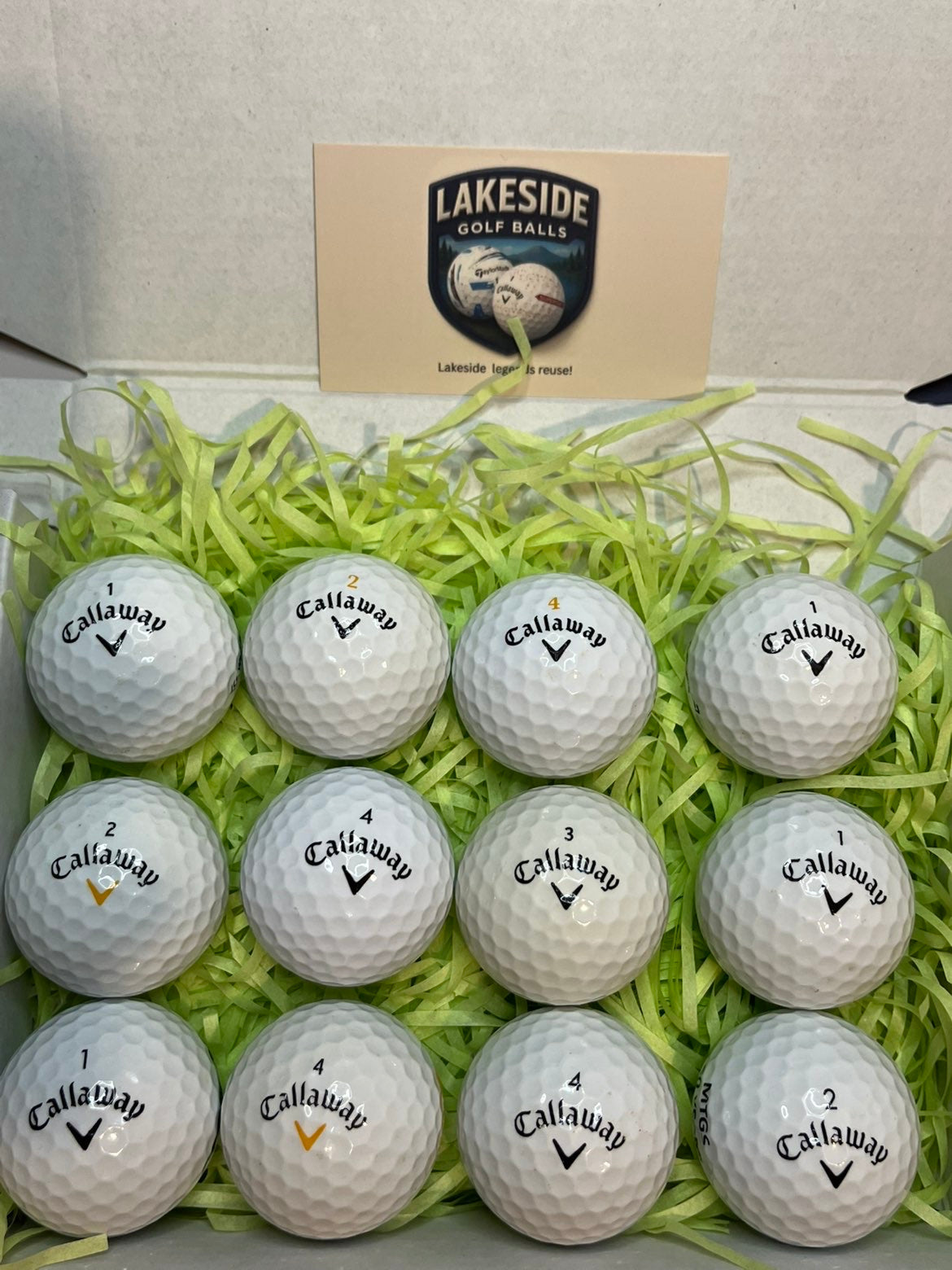 24 Callaway Warbird White Golf Balls