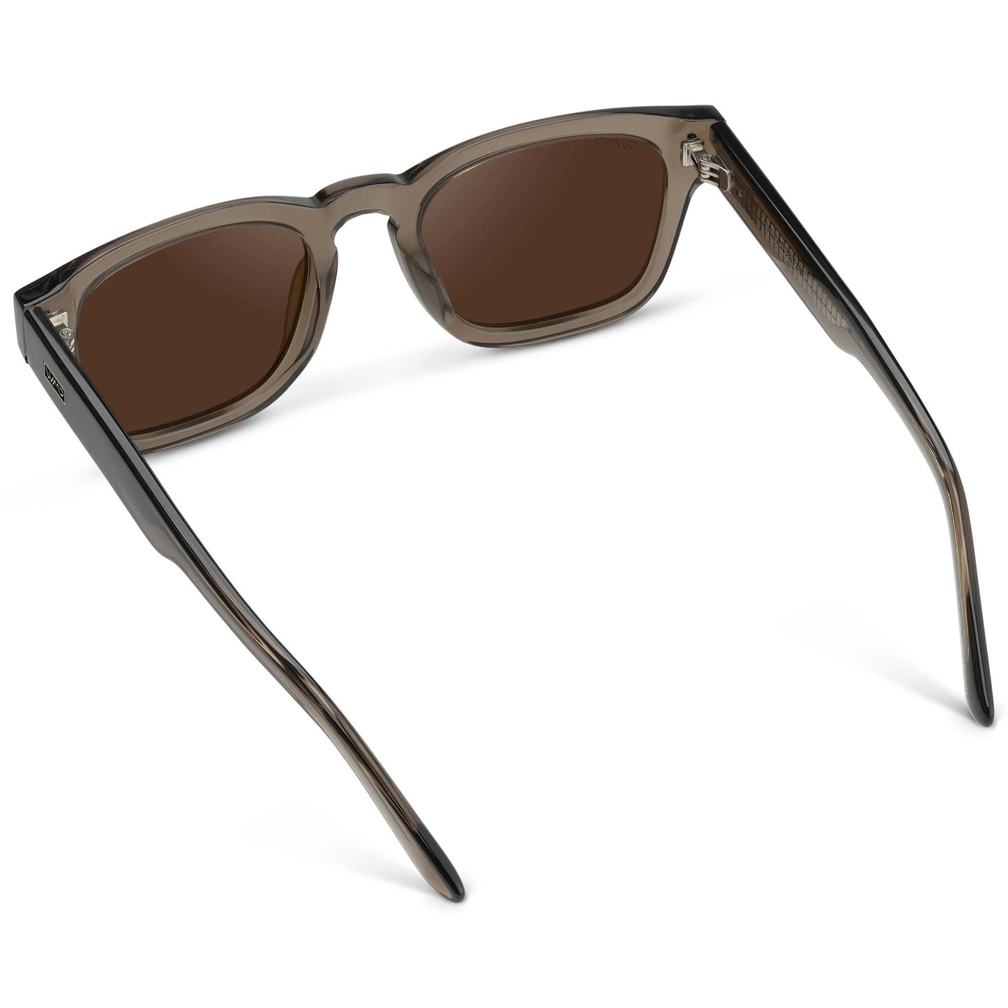 WAYNE Men's Bold Rectangular Sunglasses in Ashwood Brown by WMP Eyewear