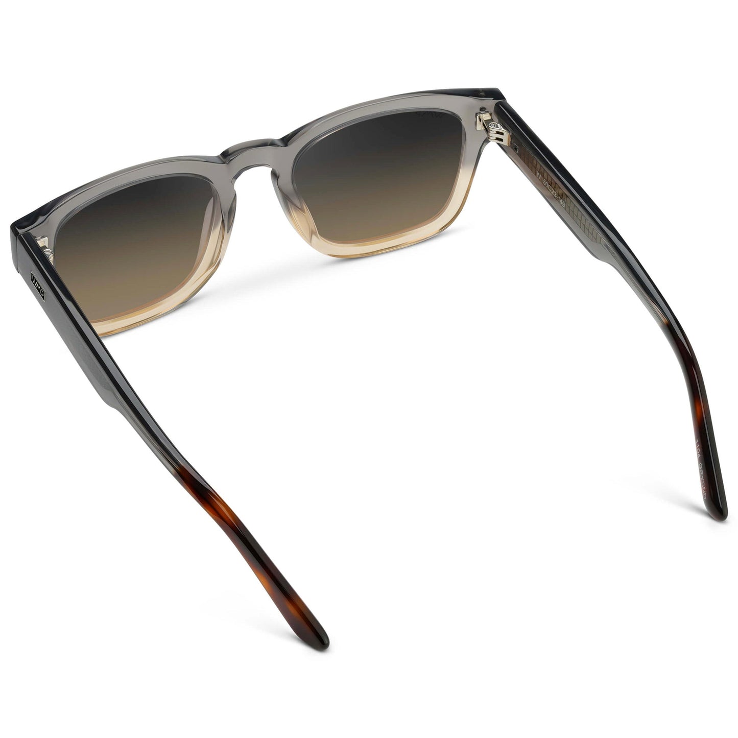 WAYNE Men's Bold Rectangular Sunglasses in Graphite Grey by WMP Eyewear