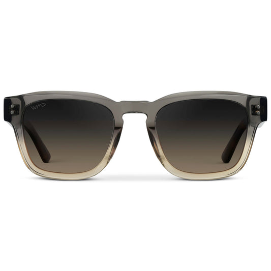 WAYNE Men's Bold Rectangular Sunglasses in Graphite Grey by WMP Eyewear