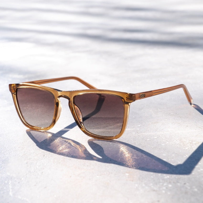 WESLEY Polarized Men's Sunglasses in Crystal Brown by WMP Eyewear UK