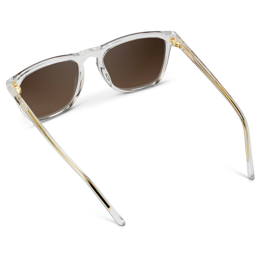 Lunettes de soleil polarisées pour homme WESLEY, verres transparents brillants, par WMP Eyewear UK