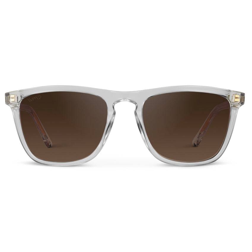 Lunettes de soleil polarisées pour homme WESLEY, verres transparents brillants, par WMP Eyewear UK