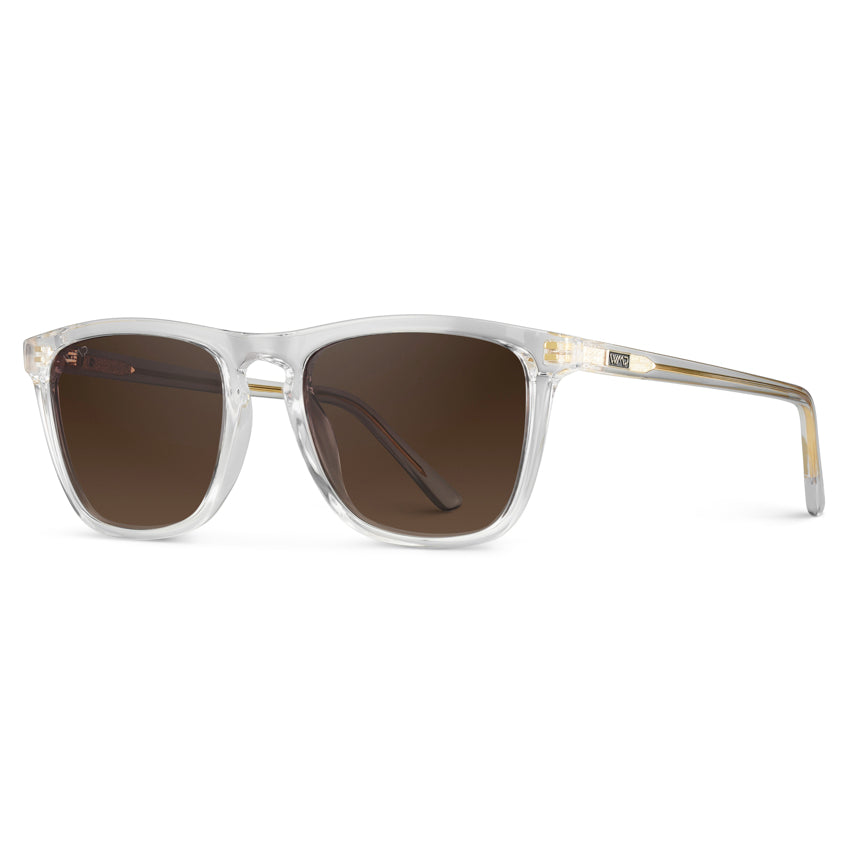 Lunettes de soleil polarisées pour homme WESLEY, verres transparents brillants, par WMP Eyewear UK