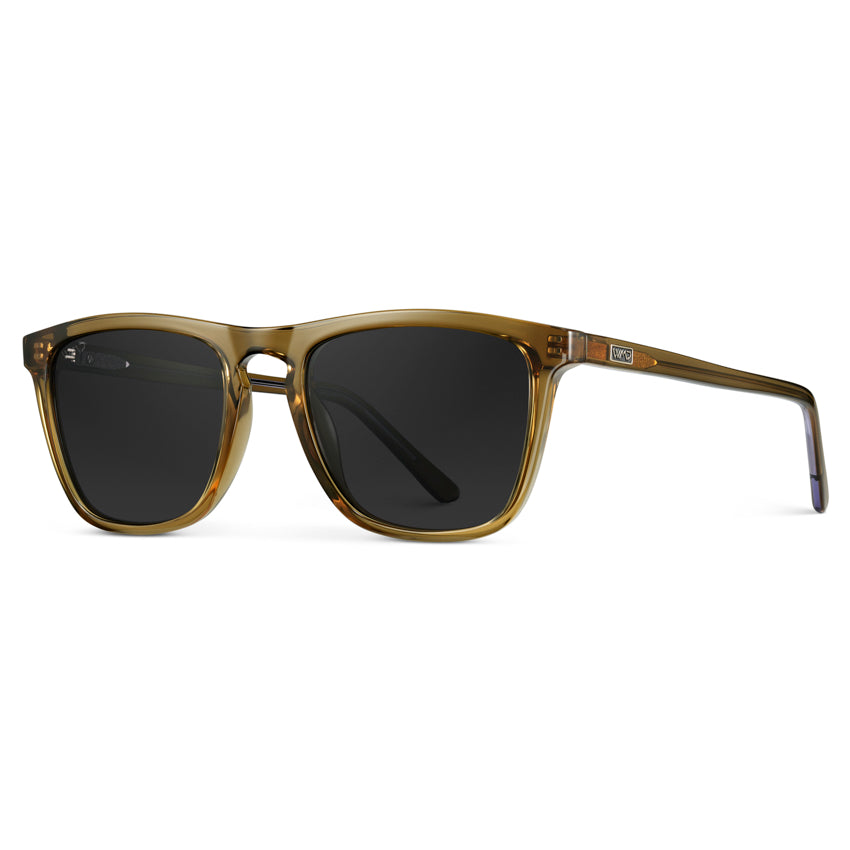 Lunettes de soleil polarisées pour homme WESLEY, couleur vert cristal, par WMP Eyewear UK