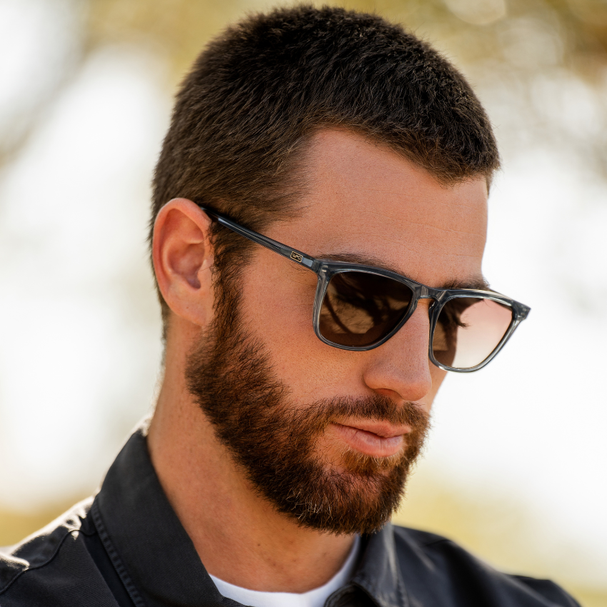 WESLEY Polarized Men's Sunglasses in Crystal Stone Blue by WMP Eyewear UK