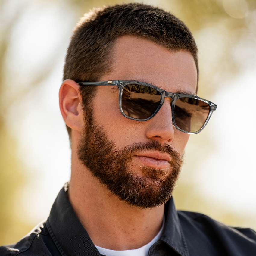 WESLEY Polarized Men's Sunglasses in Crystal Stone Blue by WMP Eyewear UK