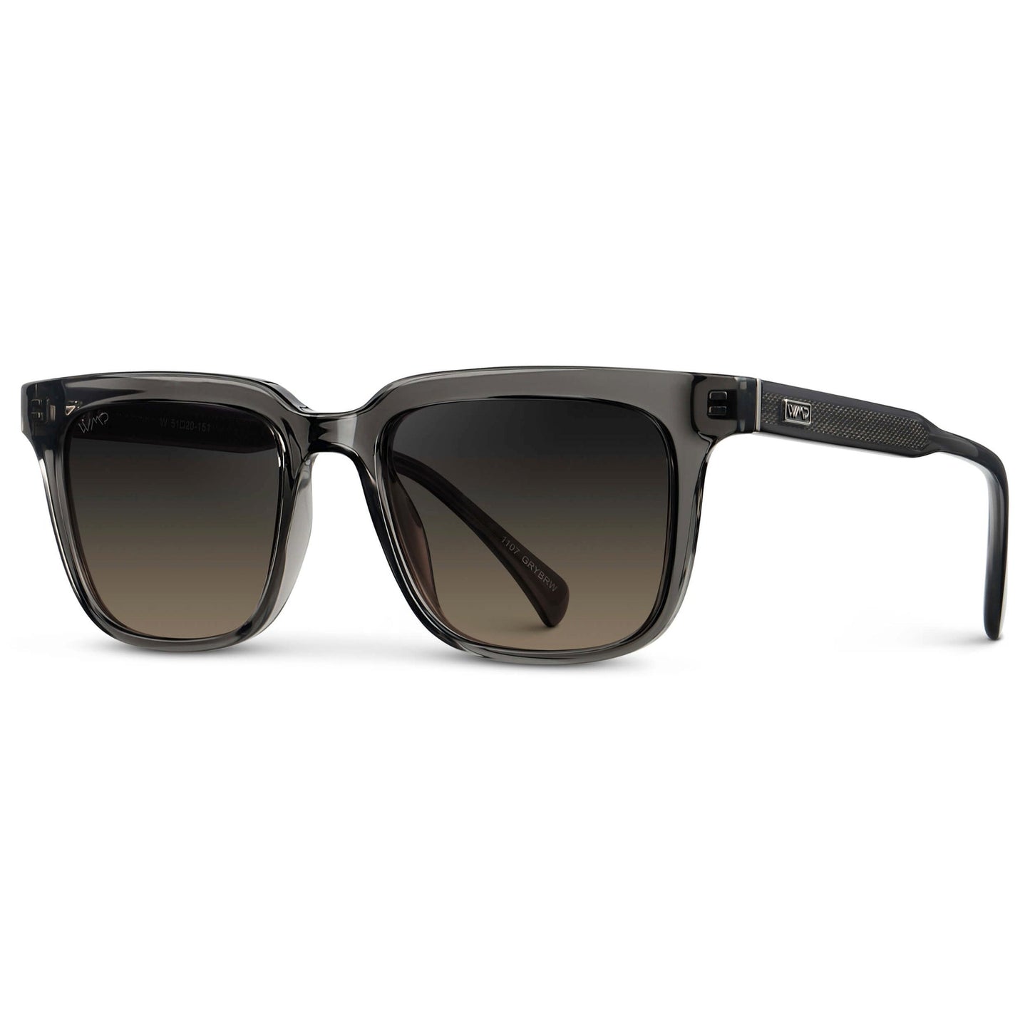 WILSON Men's Polarised Square Sunglasses in Smoke Grey by WMP Eyewear