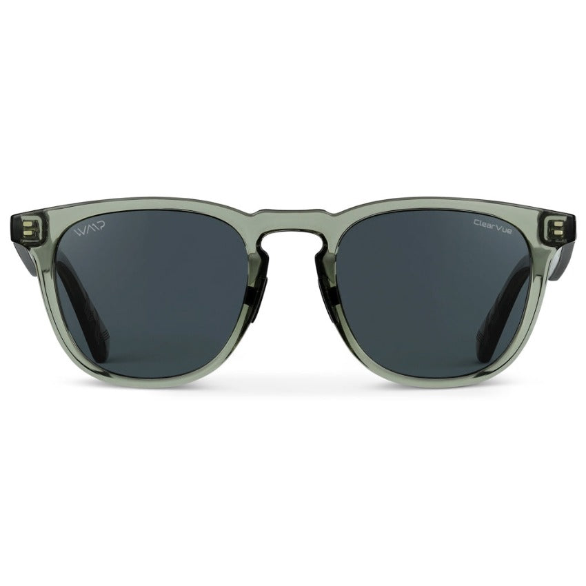 WYNDHAM Crystal Agave Smoke Polarized Golf Sunglasses - WMP
