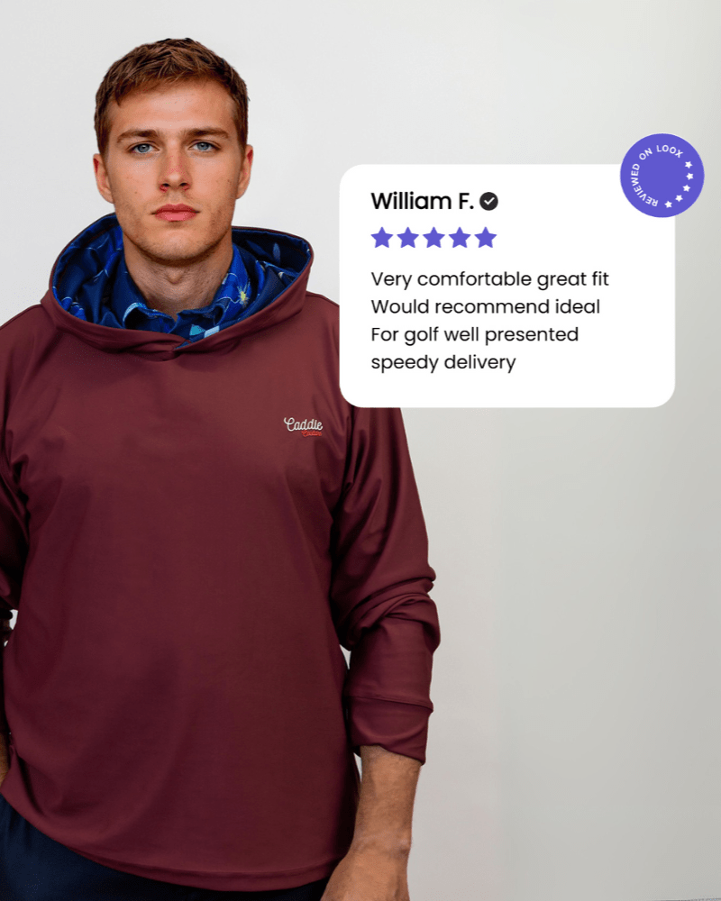 Azure Petal Performance Golf Hoodie