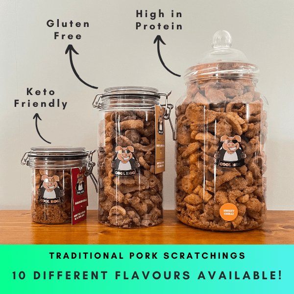 Bacon Flavour Pork Scratching Jar