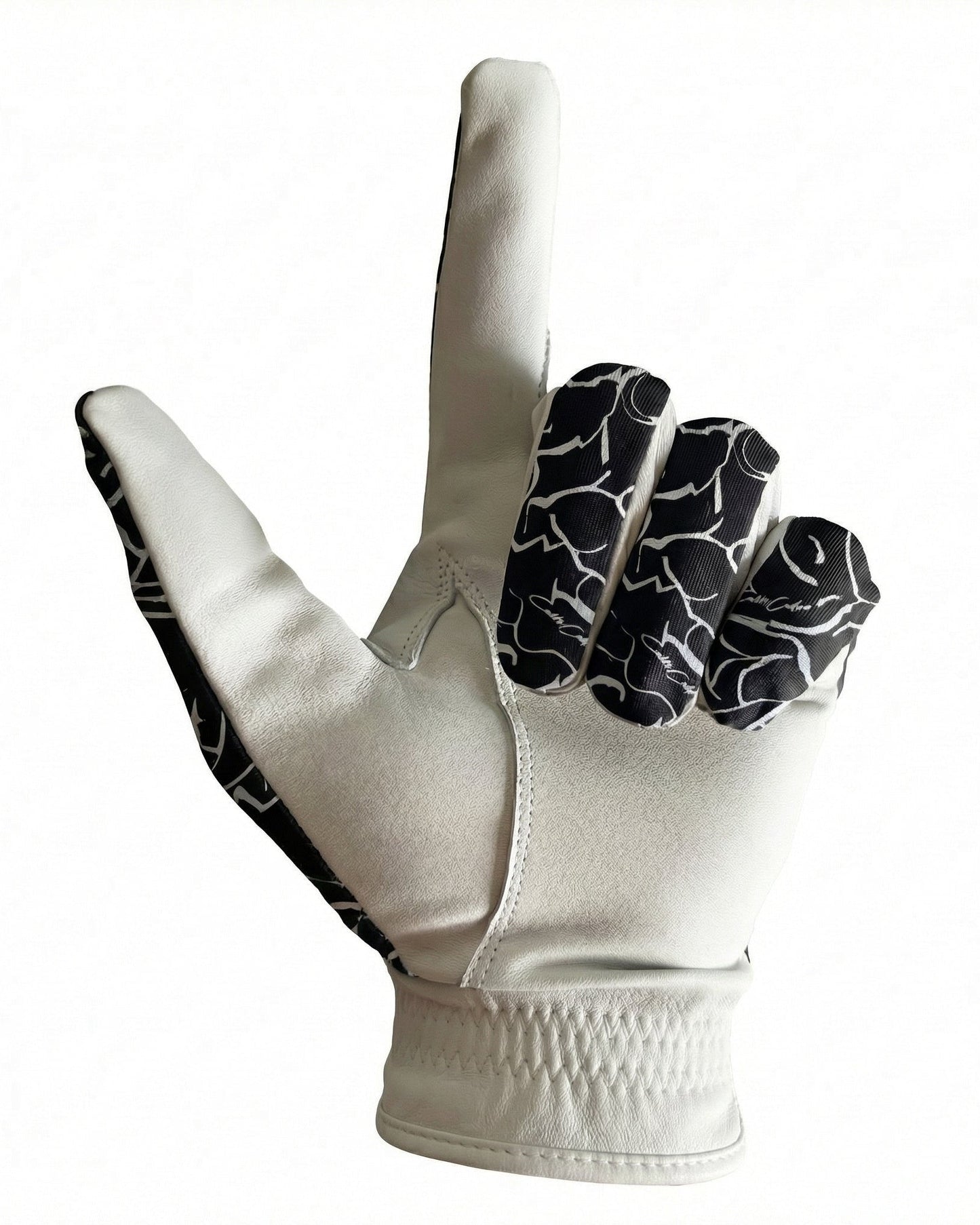 AAA Cabretta Leather Black Golf Glove for Grip & Comfort